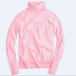 J Crew Blush Pink Wool-Blend Turtleneck Size Small